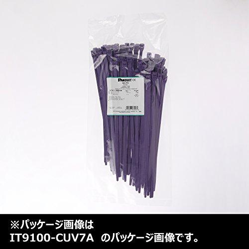 Panduit IT9100-CUV7A In-Line Cable Tie, Weather Resistant Nylon 6.6, UV Purple, 124 Min Tensile Strength, 3.94" Max Bundle Diameter, 0.065" Thickness,