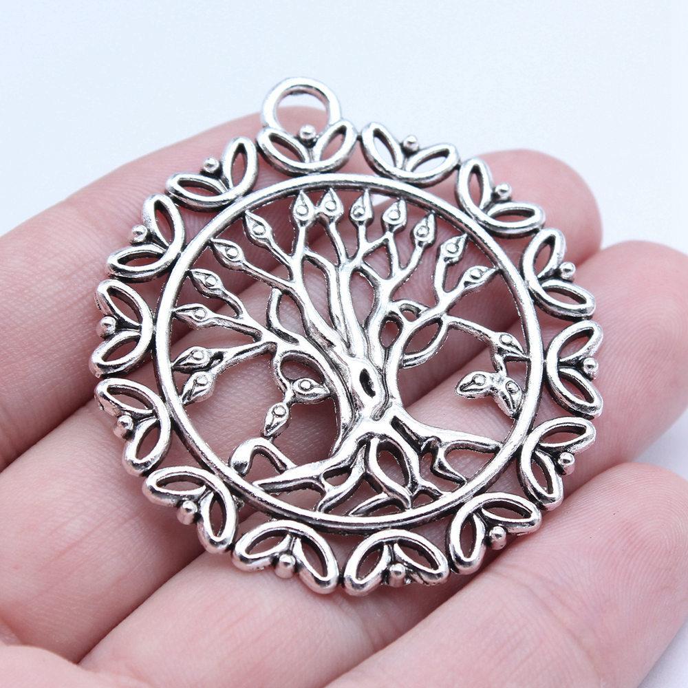 Charms Big Tree Of Life Pendants Wedding Jewelry Findings QC017