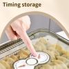 Stackable Dumpling Storage Box With Date Timer for Freezer Use Clear Food Container Set for Kitchen Organization
