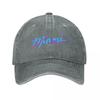 Berretto da Baseball Retro Città Balneare di Miami Classico Usurato Lavato Florida USA Lettera Personalizzata Snapback Cappelli da Esterno Unisex