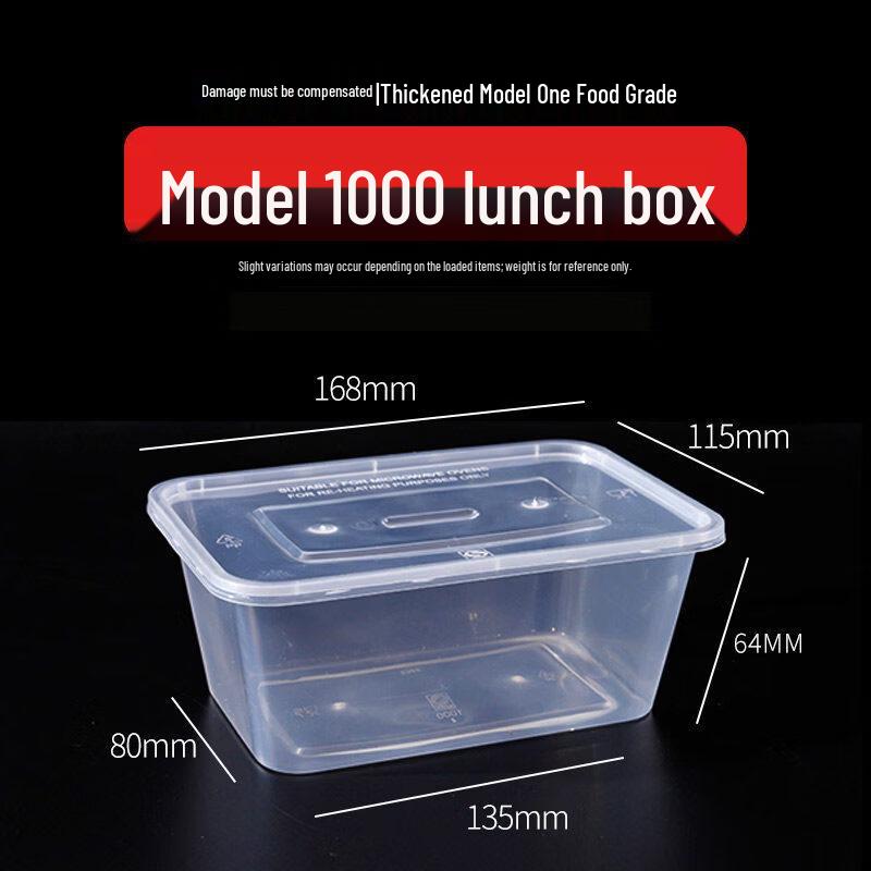 KitchenEight Transparent High-Temperature Food Containers