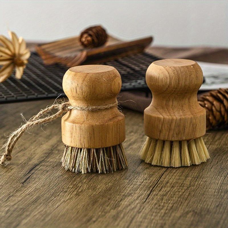 Xiaomi Solid Wood Dish Brush 2pcs Coconut Palm Cleaning Tool Stain Remover Safe for Non Stick Cookware