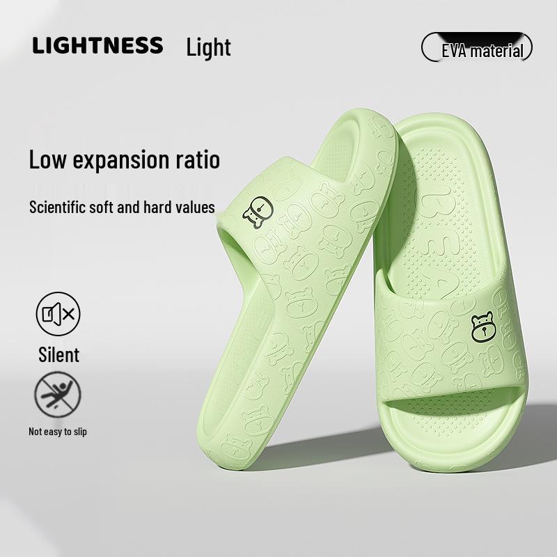 Unisex Summer EVA Deodorant Non-Slip Indoor Bath Slippers with Thick Sole for a Cool, Cushioned Step