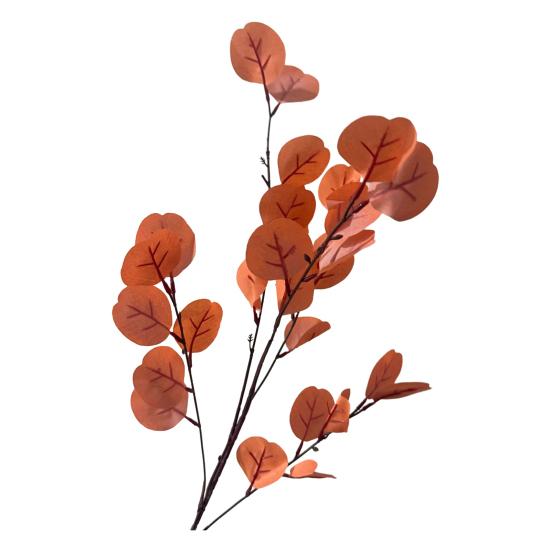 

Artificial Eucalyptus Leaves Stems 35 Tall Faux Eucalyptus Leaf Branches for Wedding Party Decor Vase Floral Arrangement Home Table Centerpiece темно-оранжевого