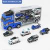 Set de Juguete Camión Transportador con 6 Vehículos Die-cast Juguetes de Camiones Coches Para Niñas Niños Niños Pequeños