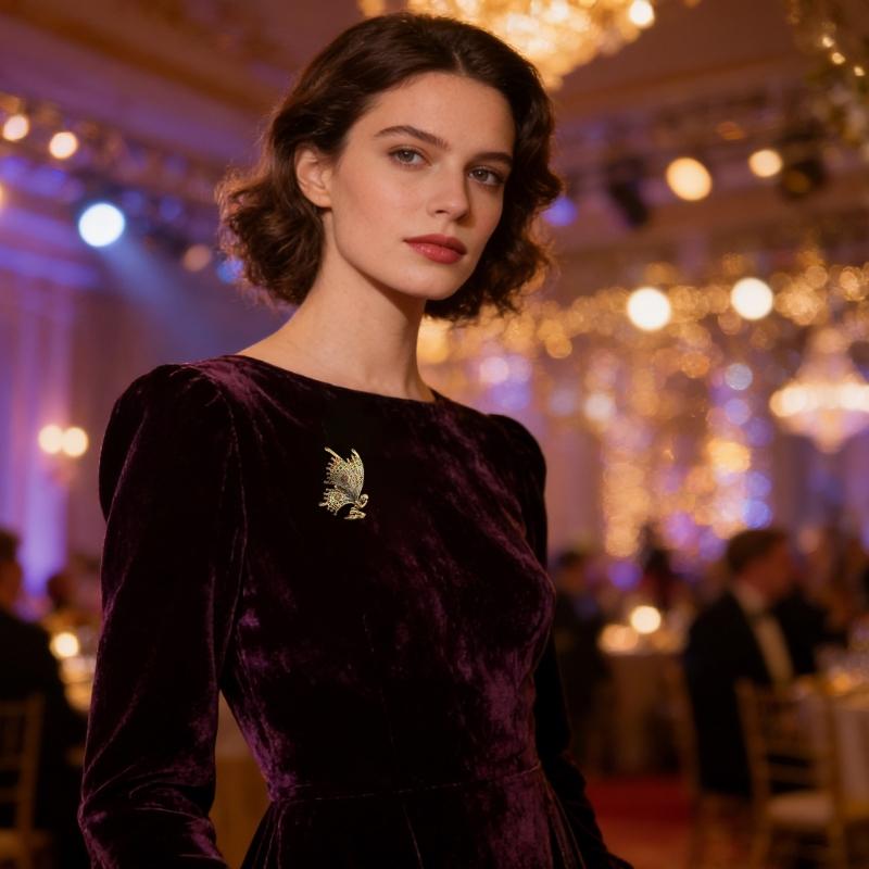 Retro Brooch Butterfly Corsage Pin Jewellery Piece For Women And Men Lightweight Alloy Chest Decoration Gift