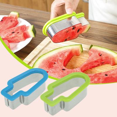 Watermelon Slicer Popsicle Shape Watermelon Slice Model Stainless Steel Creative Watermelon Mold Kitchen Tools