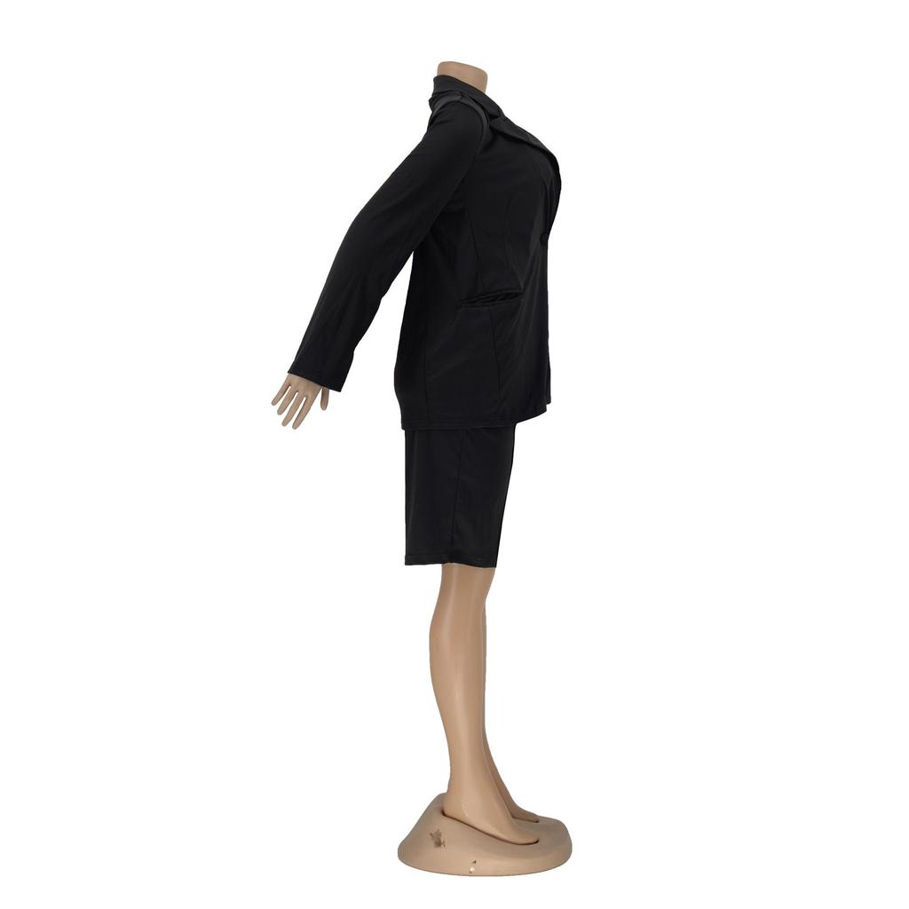 European & American Women's Spring/Summer Casual Suit: Jacket & Shorts Two-Piece Set
