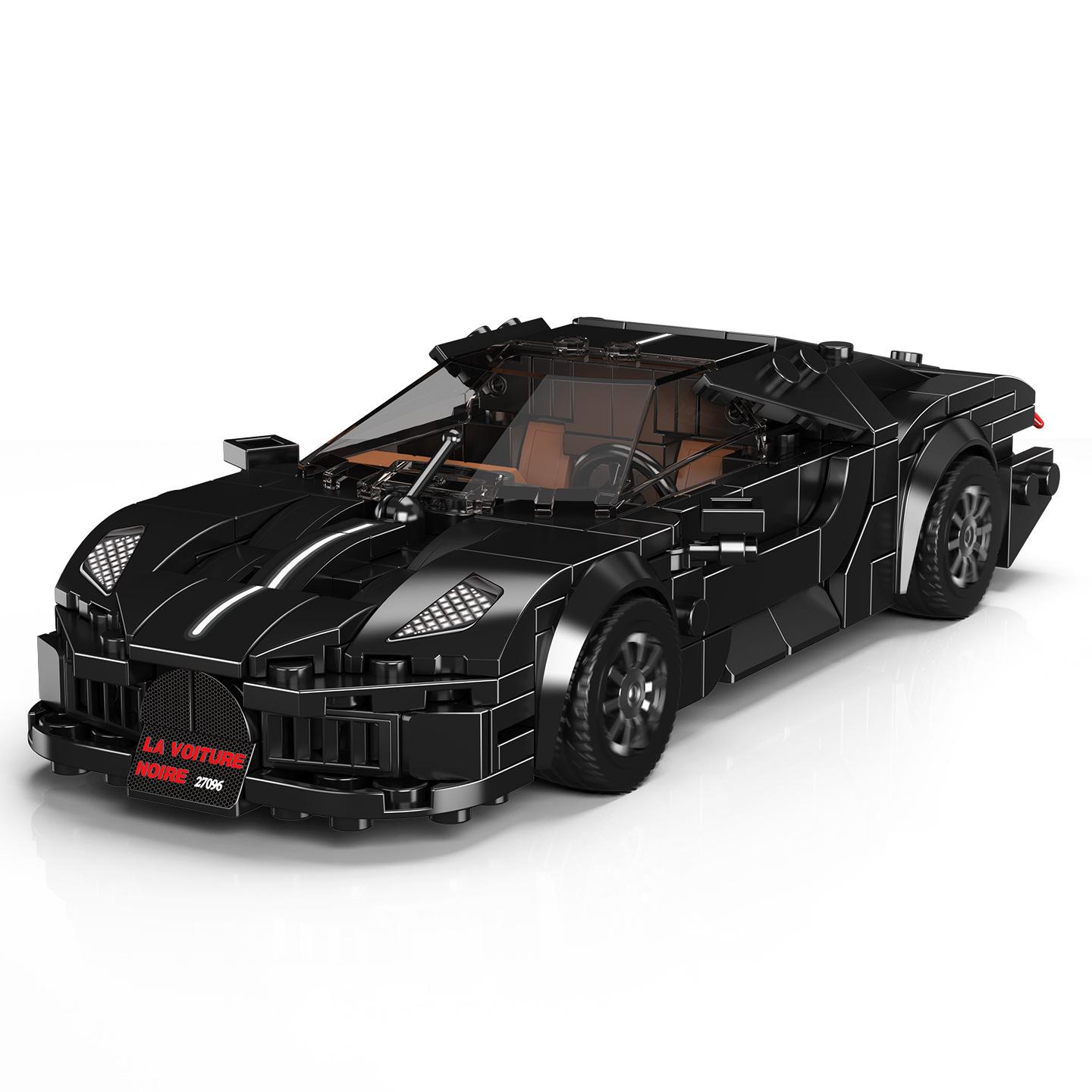 Yuxing King Blocks: Night Sound Sports Car Model Building Toy