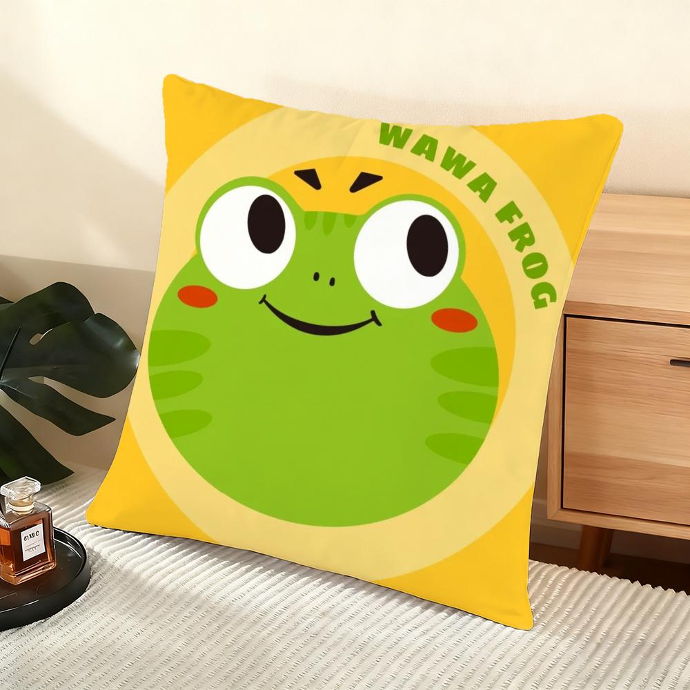 Ins Cute Animals Cushion Cover Soft Short Plush Pillow Cover Smooth Cozy Texture Aesthetic Cushion Case Home Decor