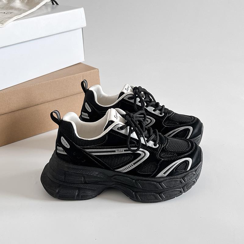 Height-increasing Platform German Training Shoes Women's New Mesh Breathable Casual Sports Forrest Gump Racing Shoes In Summer 2025
