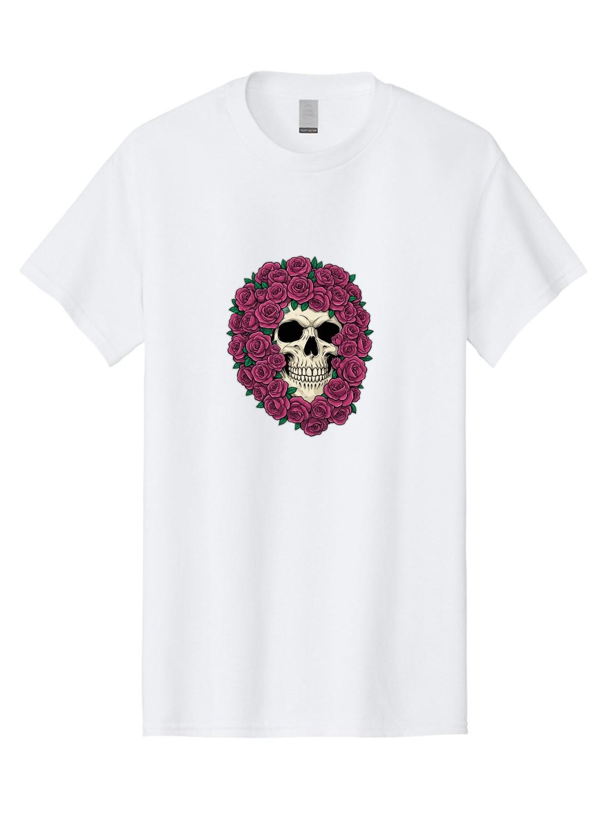 Sugar-Skull Mens Graphic Tee, 100% Cotton, Casual Summer Wear S разноцветный