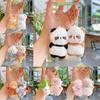 Pig Cabbage Chinese Cat Sheep Turtle Bee Plush Keychain Animal Gift Pendant