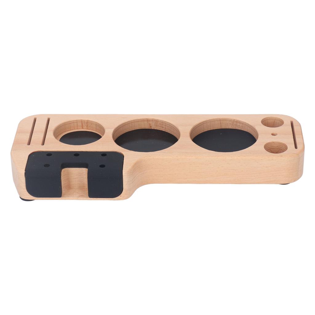 Tamper Holder Station Coffee Tamping Station Coffee Filter Tamper Holder Tamper Stand Space Saving Mess Free Beech Type