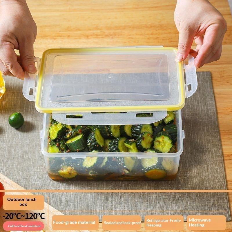Food Storage Containers Airtight Leak Proof BPA Free Food Grade Plastic 1/4 Pcs for Baked Goods Bread Storage