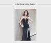 2025 High-End Slim Hollow Tube Top Evening Dress - Sexy, Stylish Nightclub and Banquet Wear