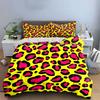 Pink and black leopard-print. Bedding sets Duvet cover sets Duvet covers Pillowcases(1 * Duvet Cover 2 * Pillowcases without duvet insert)