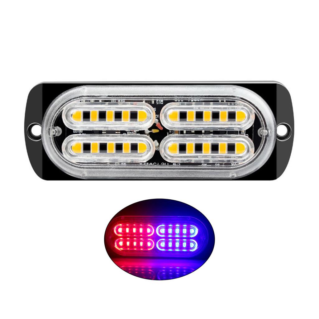20LED Car Warning Light Grill Breakdown Light Car Truck Trailer Beacon Lamp LED Amber Side Light For 12V - 24V Car