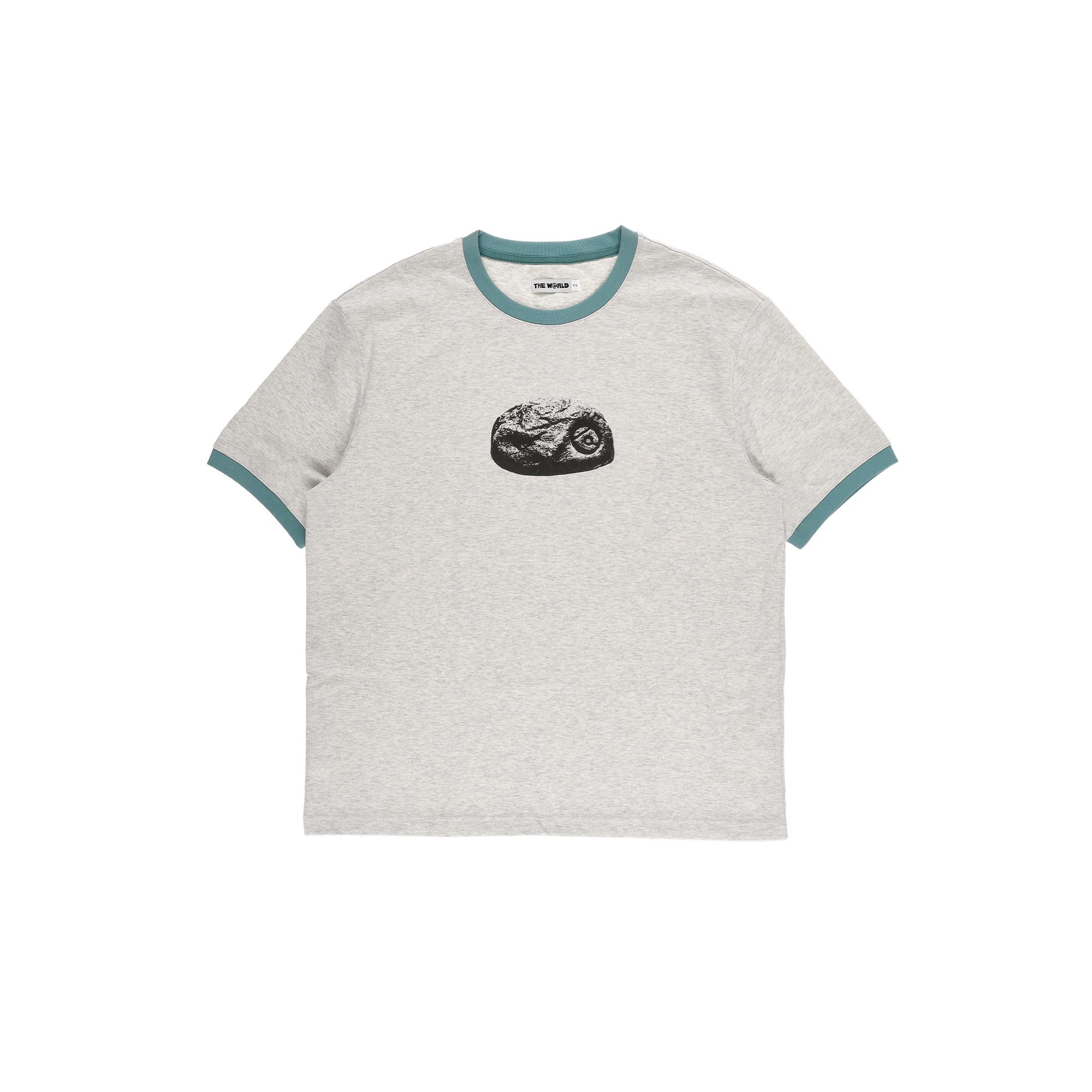 The World Small Stone Ringer Tee Turquoise 1