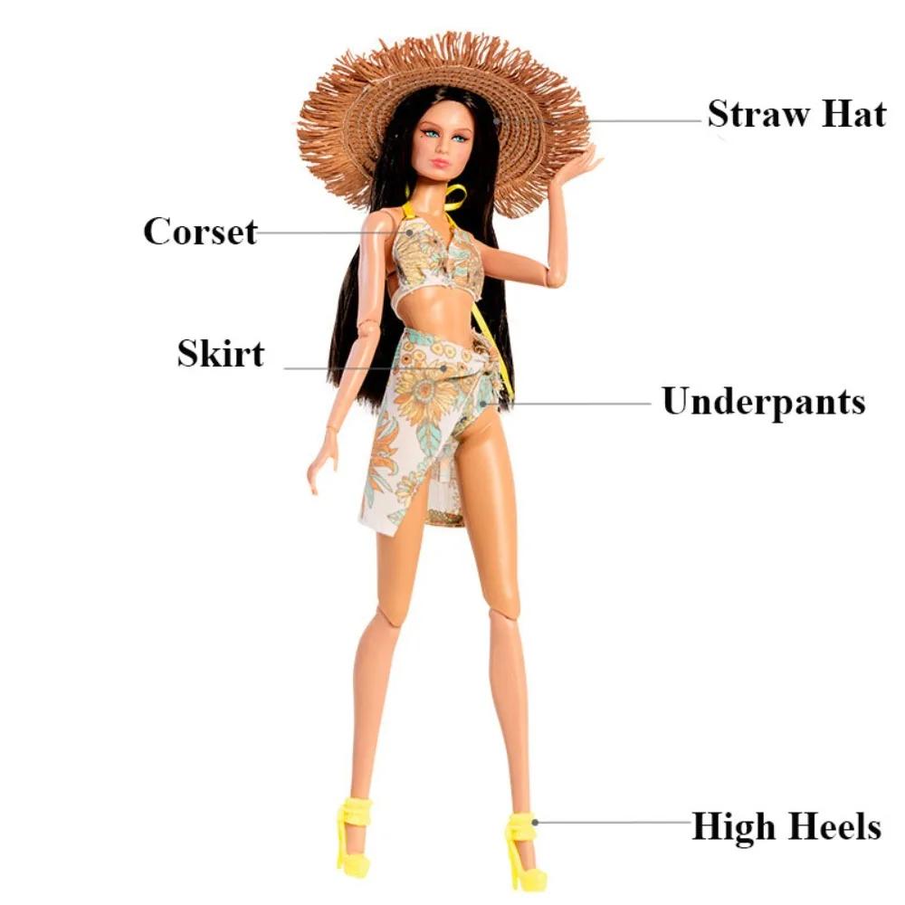 New Handmade 30Cm Doll Clothes Candy-Colored Female Swimsuit Bikini For Dolls /Supermode Dolls Accessories Girl Toys