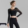 WEZHO V-Back Mesh Yoga Top