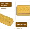 30 PCS Dollhouse Mini Mini Model Mini Fake Gold Brick Mini Gold Fake,