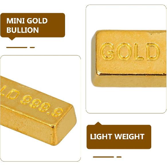 30 PCS Dollhouse Mini Mini Model Mini Fake Gold Brick Mini Gold Fake,