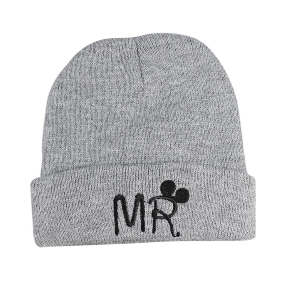 Children Creative Cartoon Bow-knot Embroidery Beanie Hat Breathable Knitted Cap for Winter