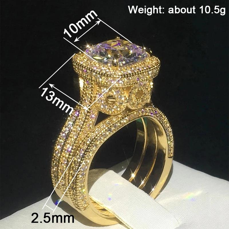 Huitan Luxury Women s/Set Ring Gorgeous Accessories Inlaid Brilliant CZ Fashion Chic Wedding Party Elegant Female Jewelry