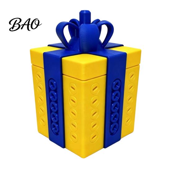 Puzzle Gift Box Annoying Prank Box, 3D Printed Reusable Cash & Card Unique Small Item Storage Holder, Hilarious Challenge Funny Surprise for Birthday