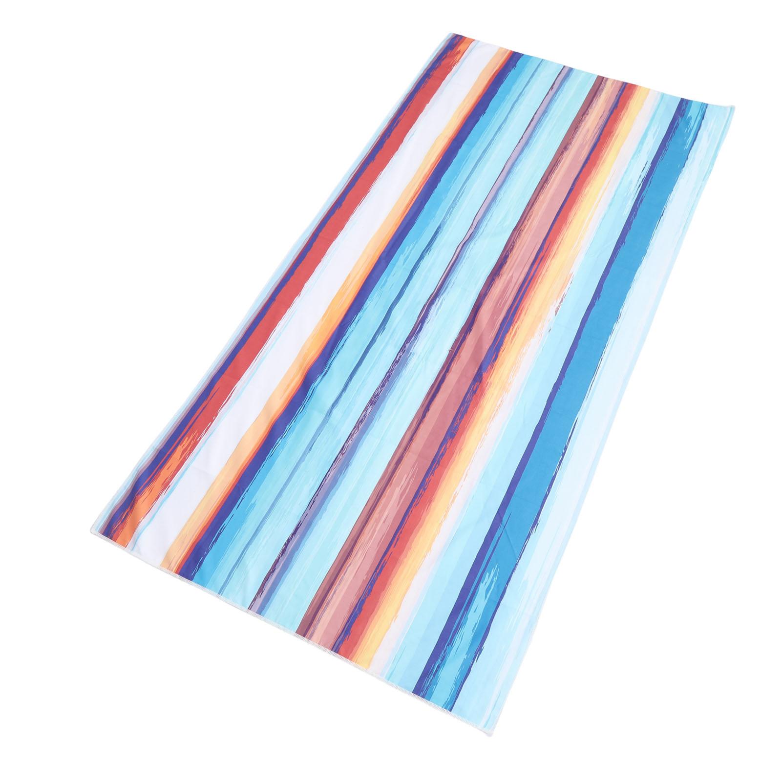 

Microfiber Beach Towel Lightweight Extra Large Thin Sandfree Beach Towel Double Sided Absorbent Flannel for Swimming Pool Camping