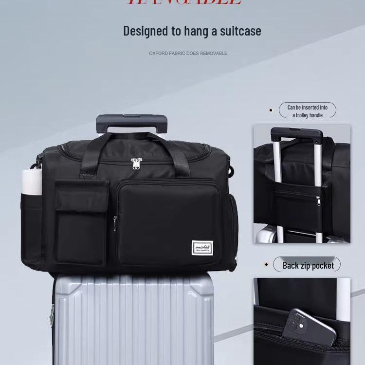 Men's Large Capacity Oxford Cloth Travel Bag - Lightweight, Handheld, and Perfect for Short Trips, Sports, or School Use