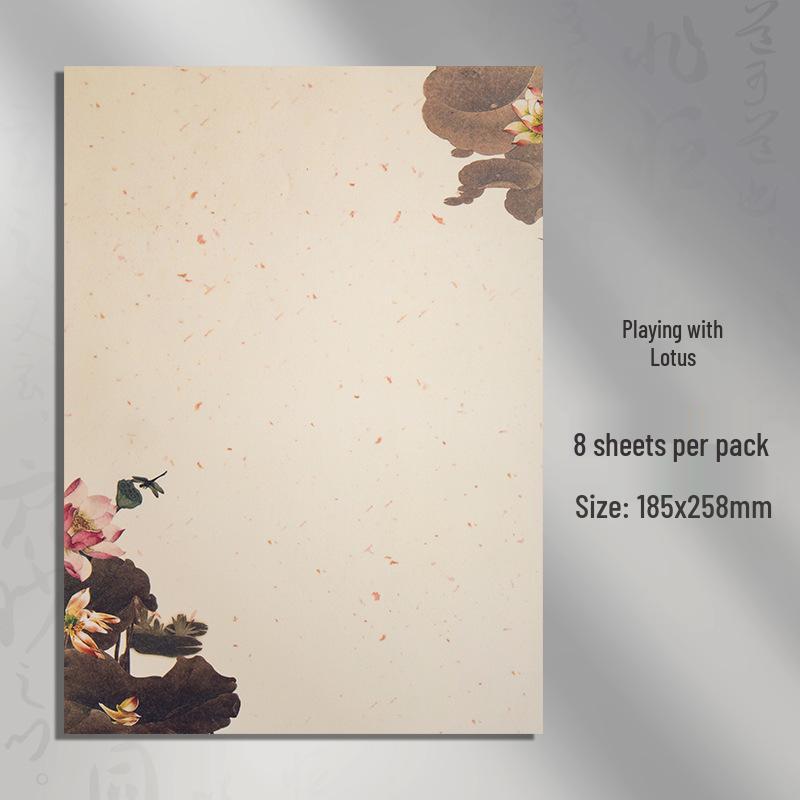 Chinesisches Retro-Stil Kalligraphie Briefpapier – Einfaches & Künstlerisches Schreibwaren zum Üben