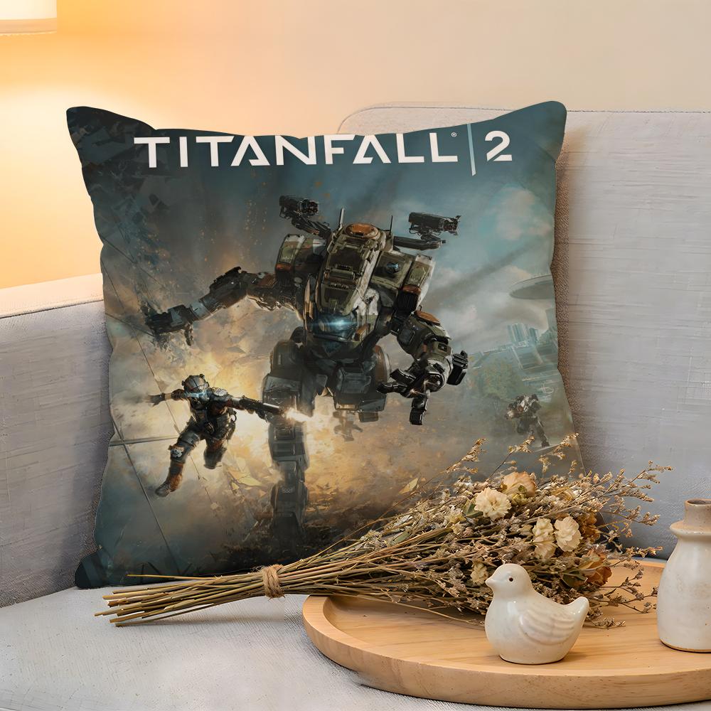 Cushion Cover Linen SkinFriendly Soft Decorative Case For Sofa Home Decor Hot Cool Game TTitanfall Pillow cover