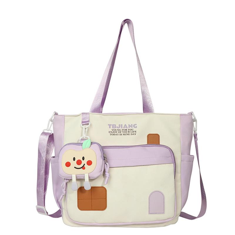 Geantă Crossbody de Damă Stil Colegiu Capacitate Mare Geantă de Umăr pentru Navetă la Cursuri