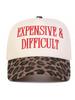 Expensive & Difficult Embroidered Trucker Hat Casual Baseball Cap For Adults