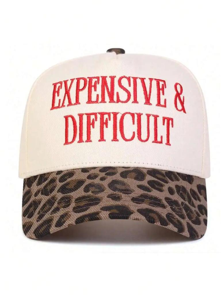 Expensive & Difficult Embroidered Trucker Hat Casual Baseball Cap For Adults