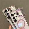 Samsung S25 Ultra Transparent Magnetic Phone Case with Anti-Drop and S23 Lens Protection