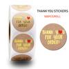 50-500pcs Round Gold Foil Thank You For Your Order Stickers 1 Inch Wedding Pretty Gift Cards Envelope Sealing Label Stickers