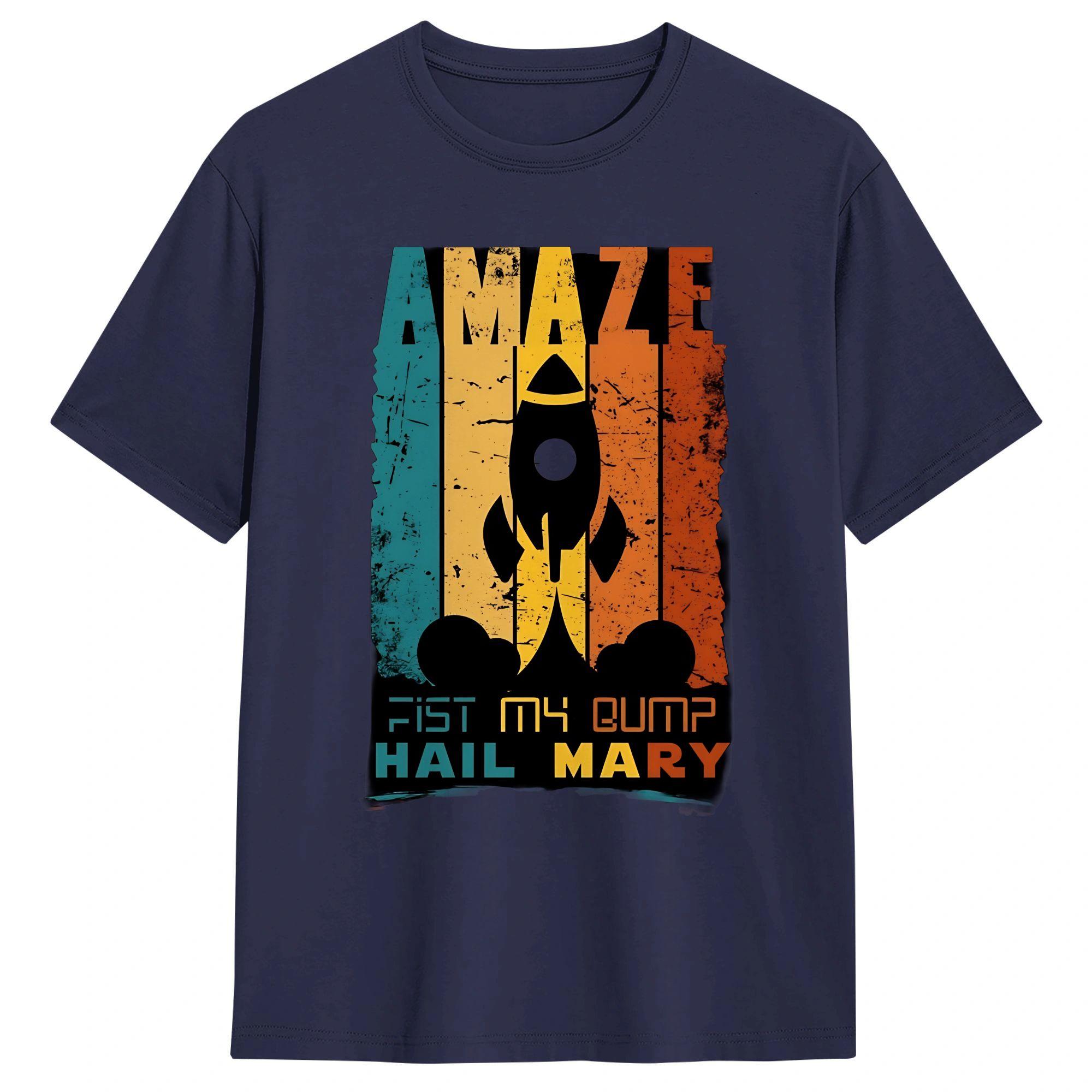 

Awesome Amaze Project Hail Mary Rocky Alien TShirts Men Round Neck Cotton T Shirts Short Sleeve Tees 4XL 5XL Clothes 4XL