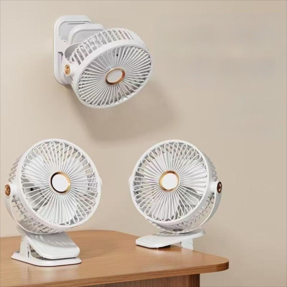 Clip/Stand/Hang Design Clip-on Fan 720° Rotation Cooling Fan Mini Desktop Electric Fan  Home