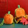 10 Pcs Pumpkin Gift Bags Little Hallowee Gift Bags With Drawstring Thanksgiving Pumpkin Candy Bags For Gift Goodies Candy Snacks