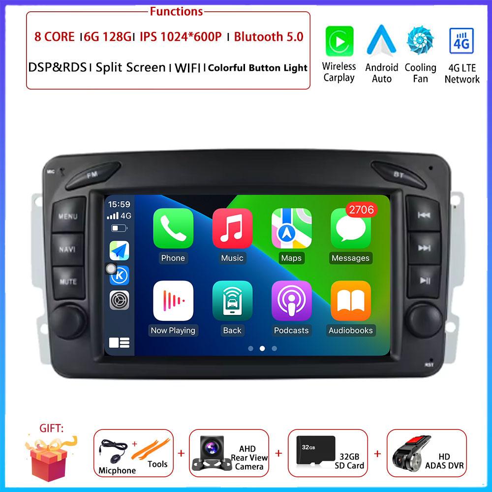 Android OS For Mercedes Benz CLK W209 C209 W168 W203 W463 Vito Viano1998 - 2006 Car Radio Navigation GPS Multimedia Video Player