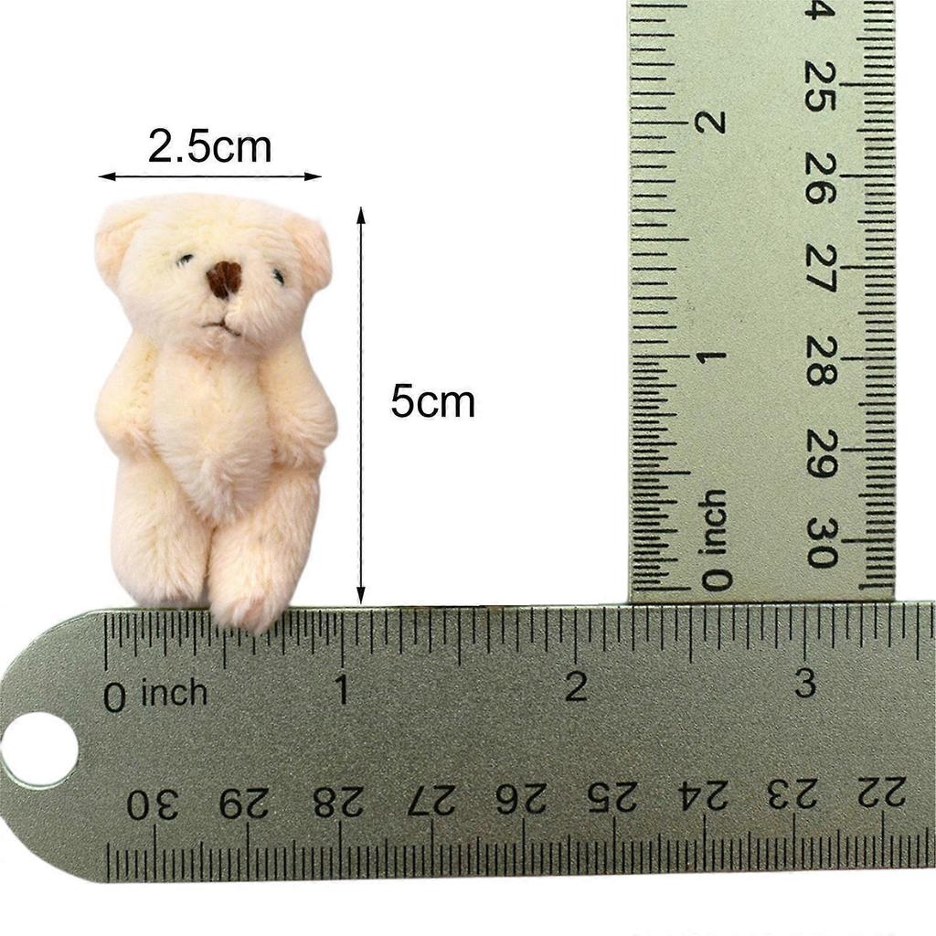 1.97inch Mini Joint Bear and Plush :12 Dollhouse Decor Toys
