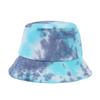 Tie-dye basin hat fashion gradual change color hat go out sun hat street shot bucket hat foldable beach hat