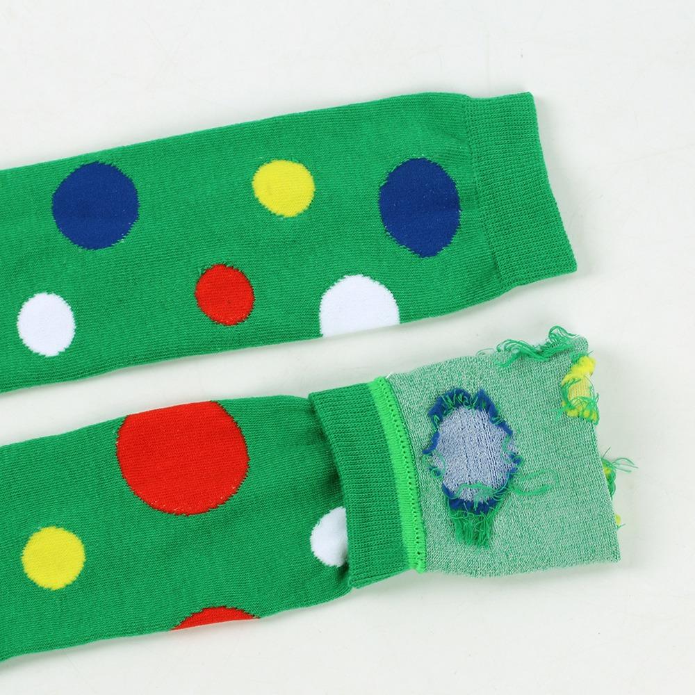 New Style Stockings Socks Polka Dot Over-The-Knee Socks Cosplay Soft Wear-Resistant Socks Polka Dot Colorful Stockings
