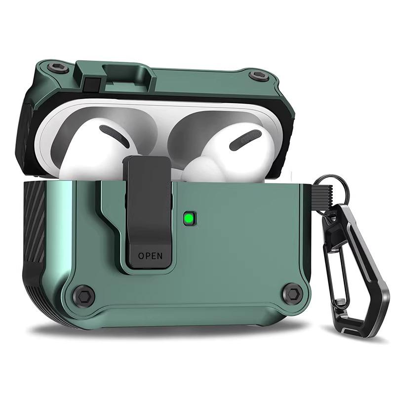 AirPods Pro 3 Flip Cover Case: Auto Buckle Protective Cover for Apple 4th Gen Pro2 Earphones.