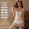 Sexy Underwear Small Breasts Big Chest Pads Steel Rims Lace Perspective Suspenders Corset Suit