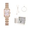 FILA Elegant Series Watch Quartz Movement Steel Strap Blue Dial Women watches rose pearl diamond FLL38-6651