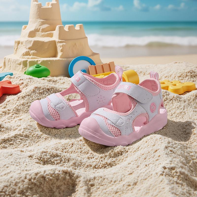 Anta Comfortable Trendy Versatile Velcro Hollow Beach Shoes Lightweight Shock Absorbing Breathable Quick Dry Anti-Kick Low-Top Walking Shoes A22520036